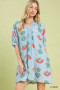 Umgee Abstract Print Mini Dress