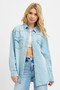 RISEN Western Yoke Style Relaxed Fit Denim Shirts