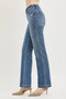 RISEN Tummy Control 4way Stretch Mid Rise Straight Crease Line
