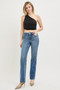 RISEN Tummy Control 4way Stretch Mid Rise Straight Crease Line
