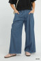 Umgee Stone Washed Wide Leg Pants