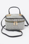 Rhinestone Top Handle Clutch 
