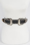 Studded Double Buckle Belt 