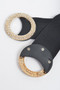 Rhinestone Buckle Plus Size Elastic Belt 