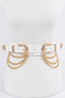 Double Buckle Belt With Chains