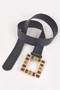 Rhinestone Gemstone Square Plus Size Belt 