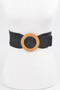 Oversized Round Buckle Plus Size Elastic Belt 