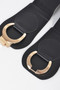 Faux Leather Wide Elastic Belt​