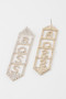 Boss Rhinestone Drop Earrings