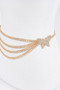 Butterfly Buckle Layered Chain Belt 