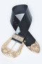 Oversized Multi Metal Waist Enamel Belt 