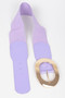 Metal Buckle Enamel Stretch Waist Belt