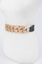 Oversized Chain Plus Size Stretch Belt 