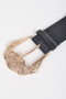 Metal Buckle Enamel Plus Size Belt