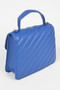 Quilted Top Handle Flap Bag 