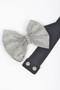 Rhinestone Ribbon Elastic Belt 