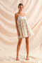 SO ME Mixed Floral Print Sleeveless Mini Dress