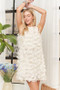 ADORA Sleeveless Shift 3D Petal Dress