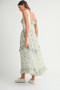 MABLE Floral Printed Shoulder Strap Midi Dress