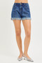 RISEN Slouchy Cuffed Denim Shorts