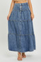 RISEN High Rise Ruffle Long Skirts
