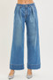 RISEN Slouchy Wide Leg Jeans With Pleats