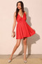 Washed Satin Crepe Cami Skater Dress​