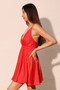 Washed Satin Crepe Cami Skater Dress​