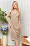 ADORA Lurex Crochet Dress with Lining