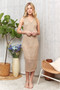 ADORA Lurex Crochet Dress with Lining