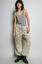 POL V-Neck Contrast Ribbed Sleeveless Tank