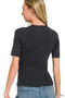 Zenana Viscose Ribbed Round Neck Sweater