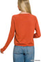 Zenana Lightweight Wool Blend Round Neck Sweater