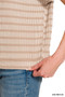 Zenana Raised Rib Striped Top