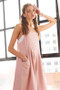 ADORA Square Neck Wide Leg Overalls with Pockets