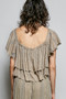 POL Off-Shoulder Ruffle Crop Top