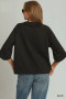 Umgee Round Hem Raglan Sleeve Top
