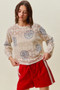 SO ME Seashell Lightweight Sweater Top