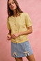 SO ME Lace Ribbon Trim Denim Mini Skirt