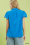 Umgee Scalloped Ruffle Sleeve Top