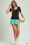 Umgee Sweetheart Neckline Front Double-Lined Top
