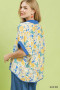 Umgee Floral Print Oversized Top