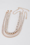 Triple Jewel Choker Necklace 