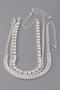 Triple Jewel Choker Necklace 