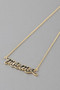 Mama Lined Necklace 