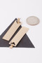 Textured Vertical Bar Earrings 