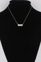 Shape Bar Pendant Necklace