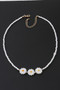 Beaded Flower Trio Necklace 
