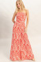 Strapless Top & Pant Print Set​