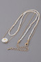 Double Beaded Flower Necklace 